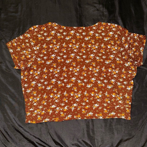 no-comment Brown Floral Wrapped Waist - Picture 4 of 4